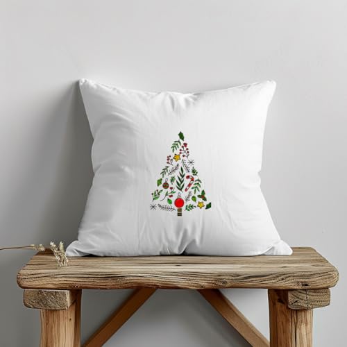 GLOBLELAND 4 Sheets Christmas Tree Water Soluble Embroidery Pattern - color: Christmas Tree