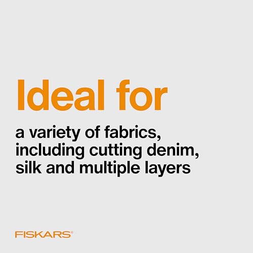 Fiskars 8" Left-Handed All-Purpose Scissors for Fabric & Crafts, Red - style: Left-Handed