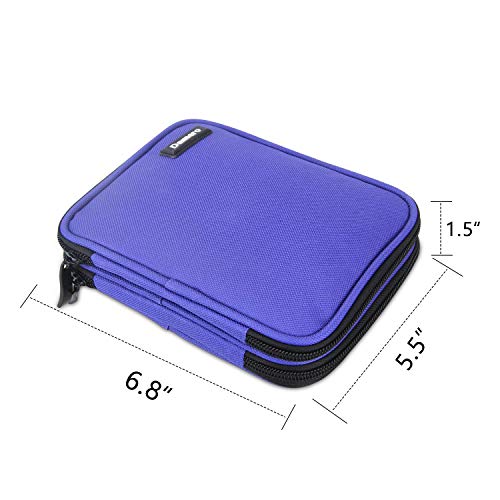 Damero Crochet Hook Case Organizer Empty, Medium, Blue Violet - color: Blue Violet, size: Medium (For Up to 6.5'' Needles)