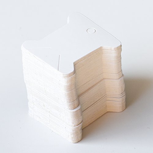 Embroidery Floss Bobbins-Paper Cross Stitch Embroidery Thread Organizer Cardboard -Floss Bobbins- DIY Crafts Floss Bobbins -200 Thread Bobbin Cards (White)