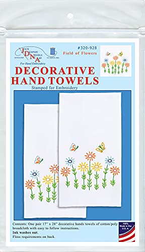 Jack Dempsey Hand Towel DECORATIV, Field of Flowers
