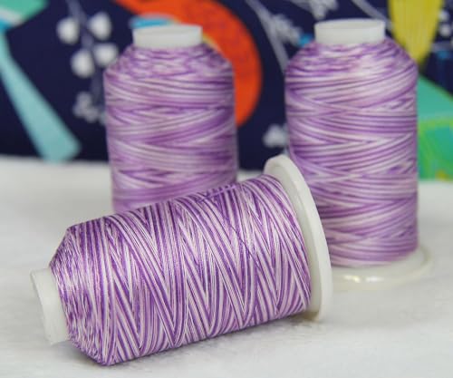 ThreadArt Multicolor Cotton Thread, 600M 40/3, Baby Soft 2660 - color: Baby Soft