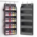 Tegeme 5-Tier Thread Holder Over Door, Large Spool Organizer,Dark Gray - color: Dark Gray