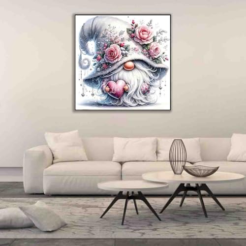 DYAIANGMU Elephant Stamped Cross Stitch Kit for Adults 13.7x13.7 inches - color: red-73