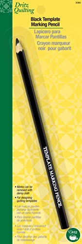 Dritz 3080 Template Marking Pencil, Black - size: 1 Count (Pack of 1)