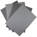 KCS 4 pc of 12" x 18"(30cmx45cm) 14CT Counted Cotton Aida Cloth Cross Stitch Fabric (Light Grey+Medium Grey) - color: Light Grey+medium Grey