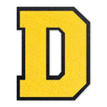 6 Inch Varsity Letter Patches Yellow Iron On Letters - color: Yellow, size: D