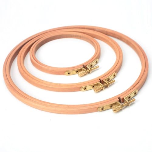 Wooden Embroidery Hoop Craft Useful Cross Stitch Hoop, Household Beech Rack Circle Sewing Tool ﻿(5inch) - color: 5inch