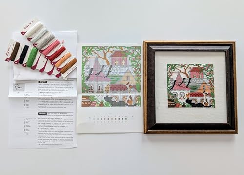 RIOLIS 612 City & Cats Summer Counted Cross Stitch Kit 5.12 x 5.12 in - style: City & Cats Summer 612
