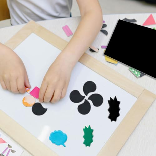 10 PCS Sticky Felt Sheets, Self Adhesive Felt Sheet - color: Black
