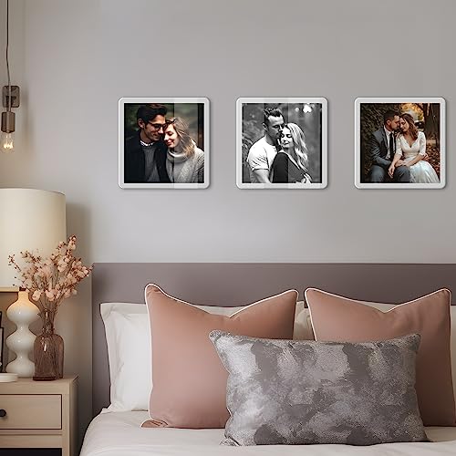 Bluesun 8×8 Picture Frame White, Vertical & Horizontal Wall & Tabletop - color: white, size: 8x8 （1 Pcs）