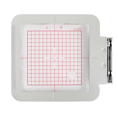 Brewland Magnetic Embroidery Hoop for Janome MC550E MC500E 5.5x5.5in - size: 5.5"x5.5"(140x140mm)-JA414MK