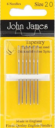 Tapestry Needles, Bundle: Sizes 18, 20 & 22 (6 Needles Each Pack)
