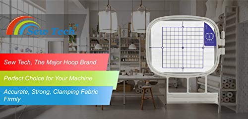Sew Tech Embroidery Hoop for Brother, 4x4in 100x100mm SA438 EF74 Frame - size: 4"x4" - SA438