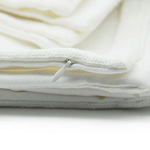 Elife Christmas Pillow Covers, Winter Pillow Covers 18*18 Set of 2 (White) - color: White