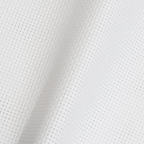 Aida Cloth 11 Count Cross Stitch Fabric,20×60inch (11CT,White) - color: White, size: 11CT
