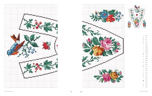 Vintage French Needlework: 300 Authentic Cross-Stitch Patterns―Flowers, Borders, and Alphabets from Antique Textiles