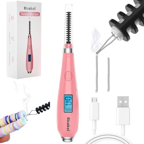 USB Thread Burner Zap Tool, Rechargeable Beading Supplies - color: Pink
