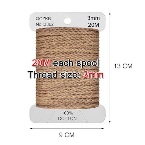 Classic Crochet Thread Yarn 100% Pure Cotton Thread,Col No: 3862,Dark Mocha Beige - color: Dark Mocha Beige