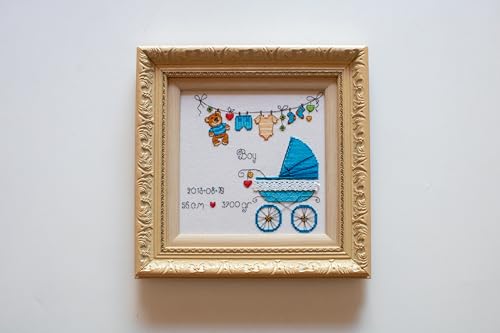 RIOLIS 1418 It's a Boy! Counted Cross Stitch Kit 7.87 x 7.87 in - style: It's a Boy! 1418