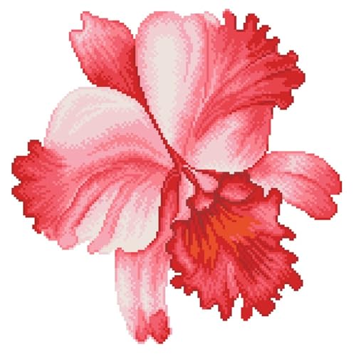 DIAMOND DOTZ Sparkle Garden Crimson Floral Diamond Painting Kit Adults - size: Small and striking: 10.2 x 10.2 inches