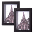 Muzilife 5x7 Shadow Box 3D Picture Frame, Wood & Real Glass, 2 Pack, Black - color: 2pcs 5x7-black