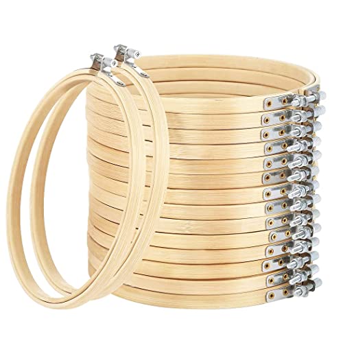 Faylapa 16 Pieces 3 Inch Embroidery Hoops Set Bulk - style: 3 inch 16Pcs