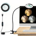 Magnifying Glasses with Light, 10x Clip on Desk Lamp with Magnifier