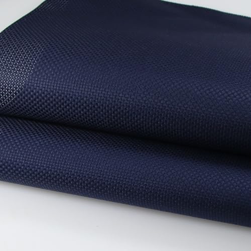 KCS 2 pc of 15" x 18"(38cmx45cm) Counted Cross Stitch Cotton Aida Cloth Needlework Fabric Box (Navy Blue, 11CT) - color: Navy Blue, size: 11CT