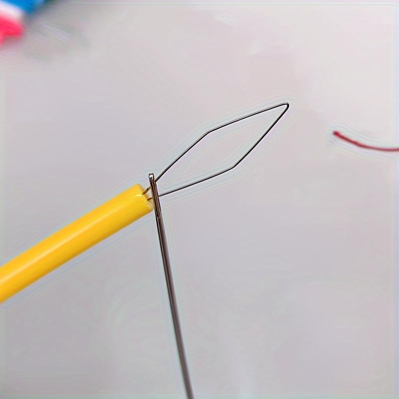 5pcs Essential Plastic Threading Tool for Sewing – Easy Needle Threader & Thread Guide for Sewing Machines, Bead Embroidery & Crafts – Convenient Assist Tool (5pcs (Random Color)) - color: 5pcs (random Color)
