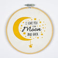 DUTCH STITCH BROTHERS Moon Embroidery Starter Kit with Pattern and Instructions. Stamped Embroidery Kits with Embroidery Clothes with Pattern. 6" Embroidery Hoop - color: DSB034 Stamped fabric