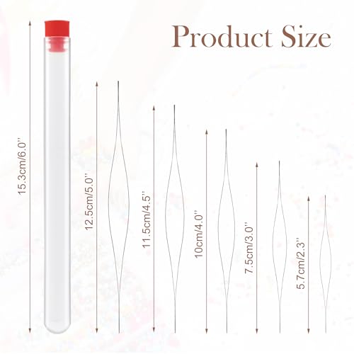 Deshionew 5 PCS Beading Needles for Seed Beads - 5 Sizes