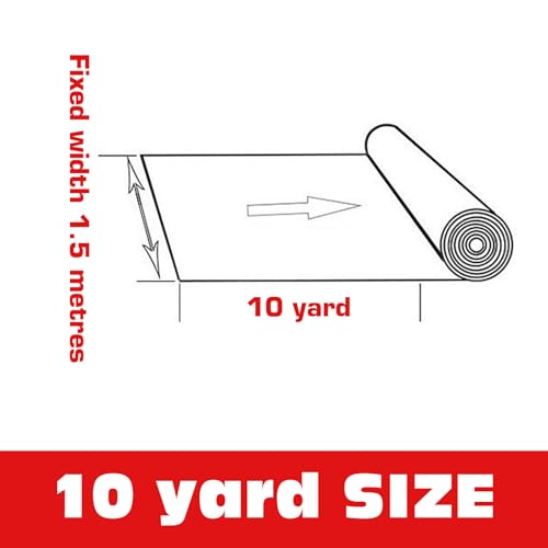 100% White Cotton Fabric for Sewing by 10 Yard, 59”Width Quilting Fabric Medium Weight 5.8 oz, Muslin Fabric by The Yard, Embroidery Cloth - color: White, size: 10yards