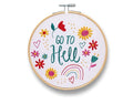 FUNATIC Go to Hell Funny Embroidery Kit for Adults - color: Go To Hell