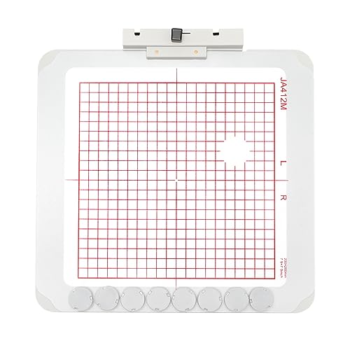 Embroidex Metal/Magnetic SQ20B Embroidery Hoop for Janome Memory Craft MC 500E 400E 550E Elna Expressive #864412001 7.9" x 7.9" (200mmx200mm)