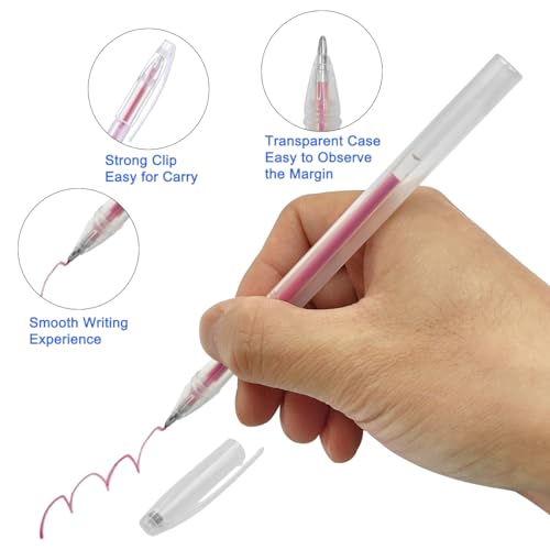 4 Pcs Heat Erasable Pens for Fabric with 60 Refills, Fabric Marking Pens