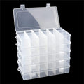 5 Pack 18 Compartment Organizer Box with Parkical Adjustable Dividers, 18 Grids Plastic Storage Container for Jewelry, Craft DIY, Bead Organizer, Sewing, Dip Powder, Hair Accessories - size: 5 Pack 18 Compartment Organizer Box