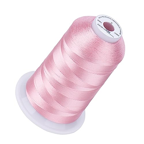 Simthread 5500Yds/5000M 40WT Polyester Embroidery Thread Peachy Pink S088 - color: Peachy Pink S088