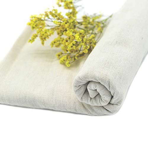 Ivory Linen Needlework Embroidery Fabric Cross Stitching Aida Cloth 62" By 1 Yard Rose Flavor - color: Ivory