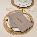 Blue Needles Solid Cloth Napkins 100% Cotton Set of 12-18 x 18 Inches - color: Chocolate Brown, size: 18" x 18" (Set of 12)