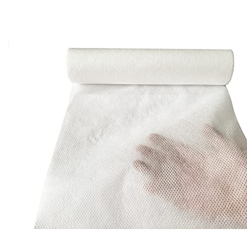 HimaPro No Show Invisible Mesh Machine Embroidery Stabilizer Roll - Light to Medium Weight 1.8 Ounce(12 inch x 10 Yard) - Made of Embossed Nylon - size: 12 inch x 10 yard