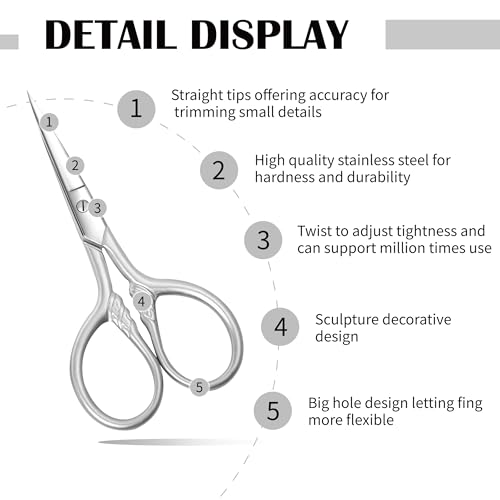 Small Scissors for Beauty and Personal Care - color: Silver
