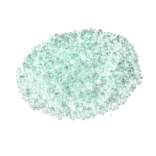 GLRXMX 2100Pcs Glass Beads 2mm Round Seed Beads for Jewelry Making - color: MintGreen