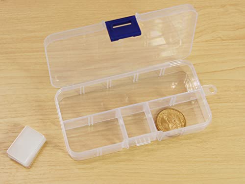 20Pack Clear Plastic Storage Boxes 10Grids for Beads&Jewelry - size: 20pcs 10 Grids Box