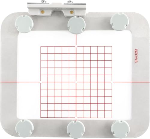 Sew Tech Magnetic Embroidery Hoop for Brother, 4x4in 100x100mm Round SA432 - size: 4" x 4" - SA432M