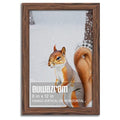Rustic Walnut 8x12 Frame - Single Frame, 8 x 12 Poster Frame for Artwork, Puzzles, Photos and Movie Posters Picture Frames - size: 8" x 12"