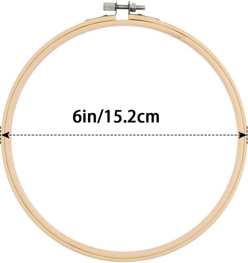 Faylapa 16 Pieces 6 Inch Embroidery Hoops Set Bulk - style: 6 inch 16Pcs