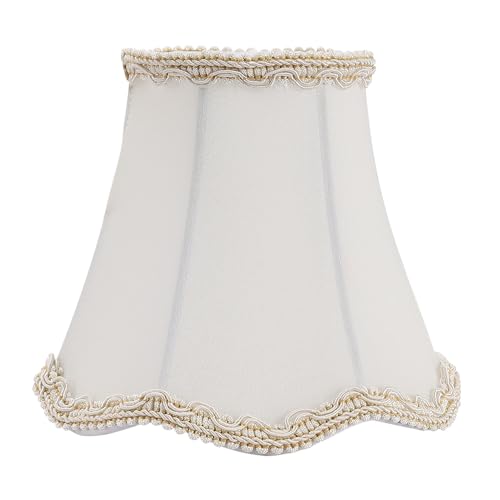 Fuloon Modern European Style Droplight Wall Lamp Candle Chandelier Lamp Shade 6 pcs Set (White) - color: White, size: 6 Pack