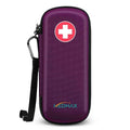 MEDMAX Epipen Medical Carrying Case Hard Shell EVA Travel Organizer Bag - color: Purple