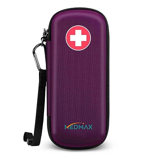 MEDMAX Epipen Medical Carrying Case Hard Shell EVA Travel Organizer Bag - color: Purple